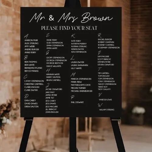 Luxury Acrylic Seating Chart for Weddings – Custom Layouts Included Evermoregifts