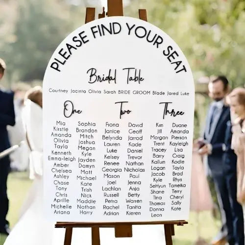 Boho Wedding Seating Chart – Custom Sign to Match Your Style Evermoregifts