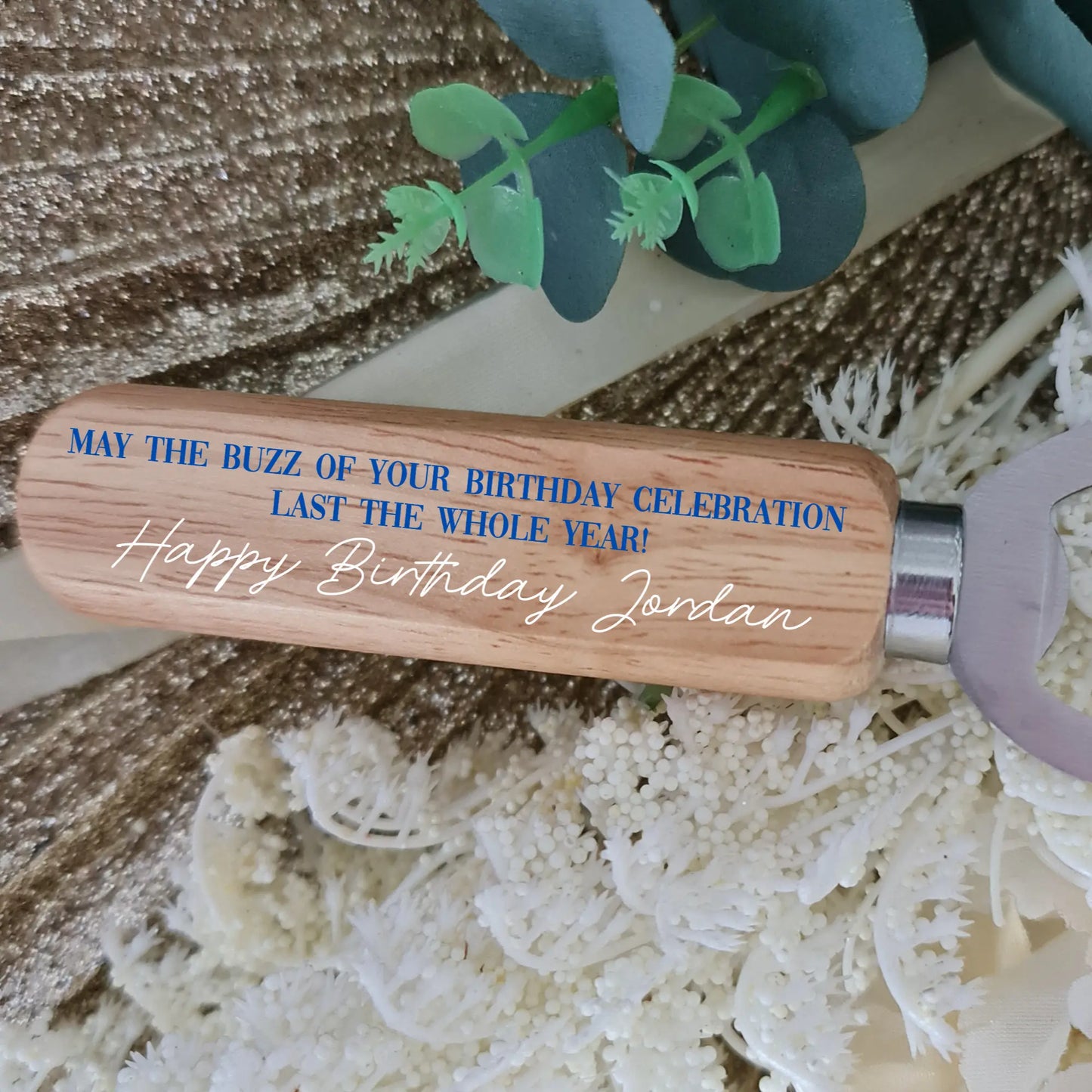 Custom Metal Bottle Opener – Personalised Engraved Design Evermore Gifts & Favours