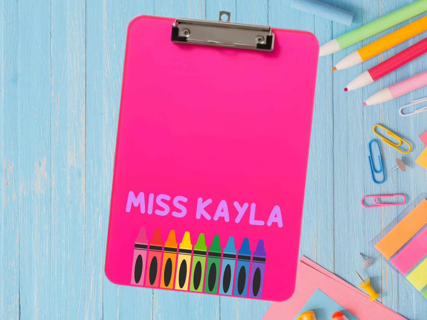 Custom Teacher Clipboard – Printed Acrylic or Wooden Design Evermore Gifts & Favours
