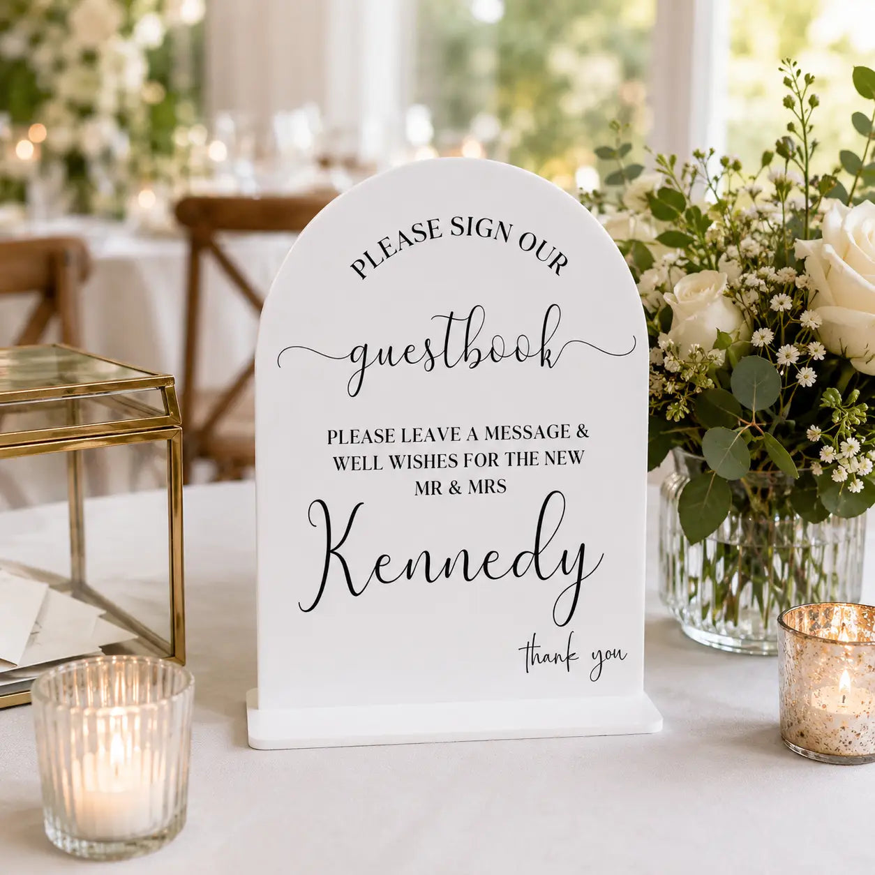 Personalised Guestbook Signage | Printed Acrylic Event Sign