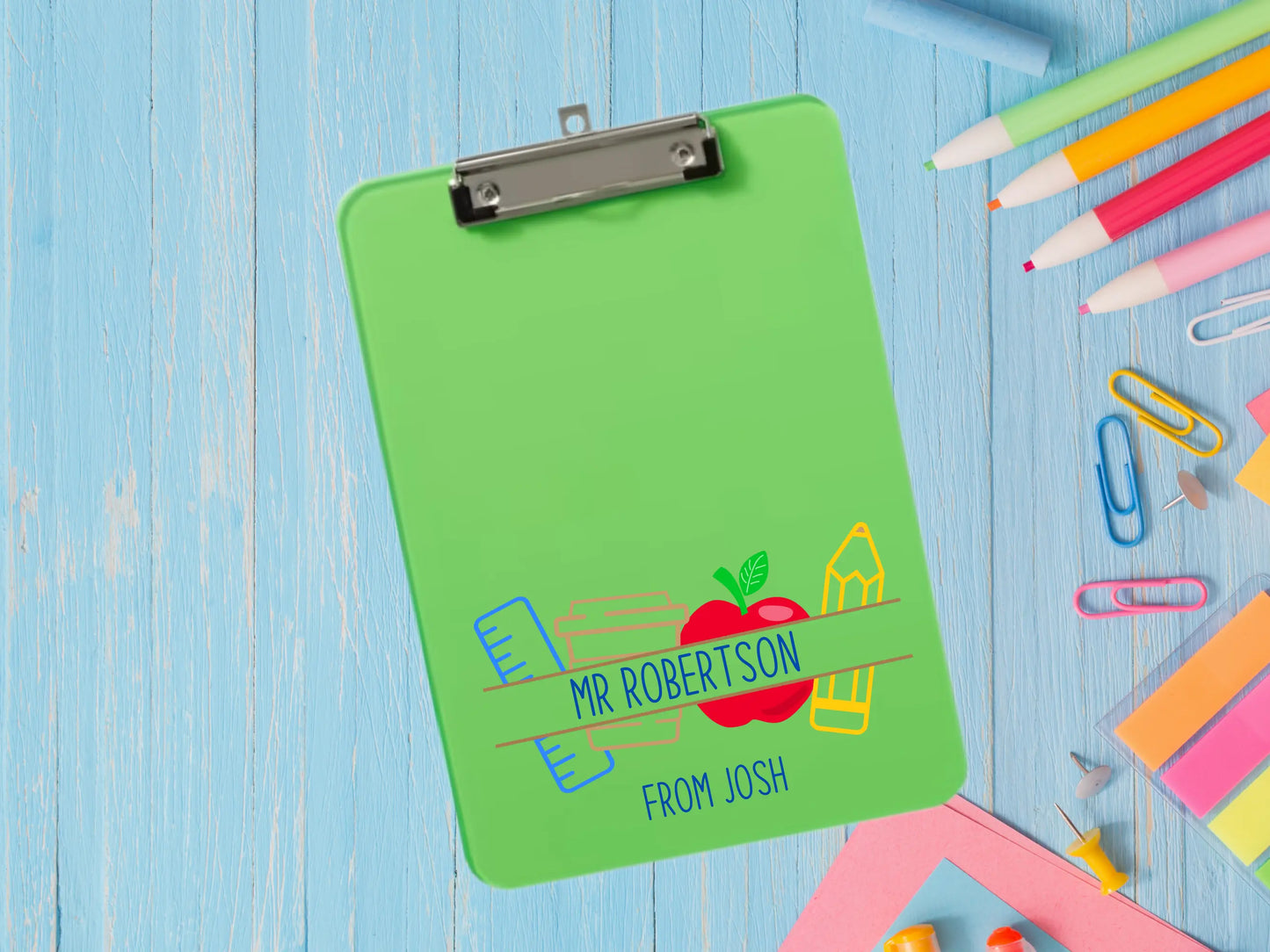 Personalised Teacher Gift Clipboard – Custom Printed Design Evermore Gifts & Favours