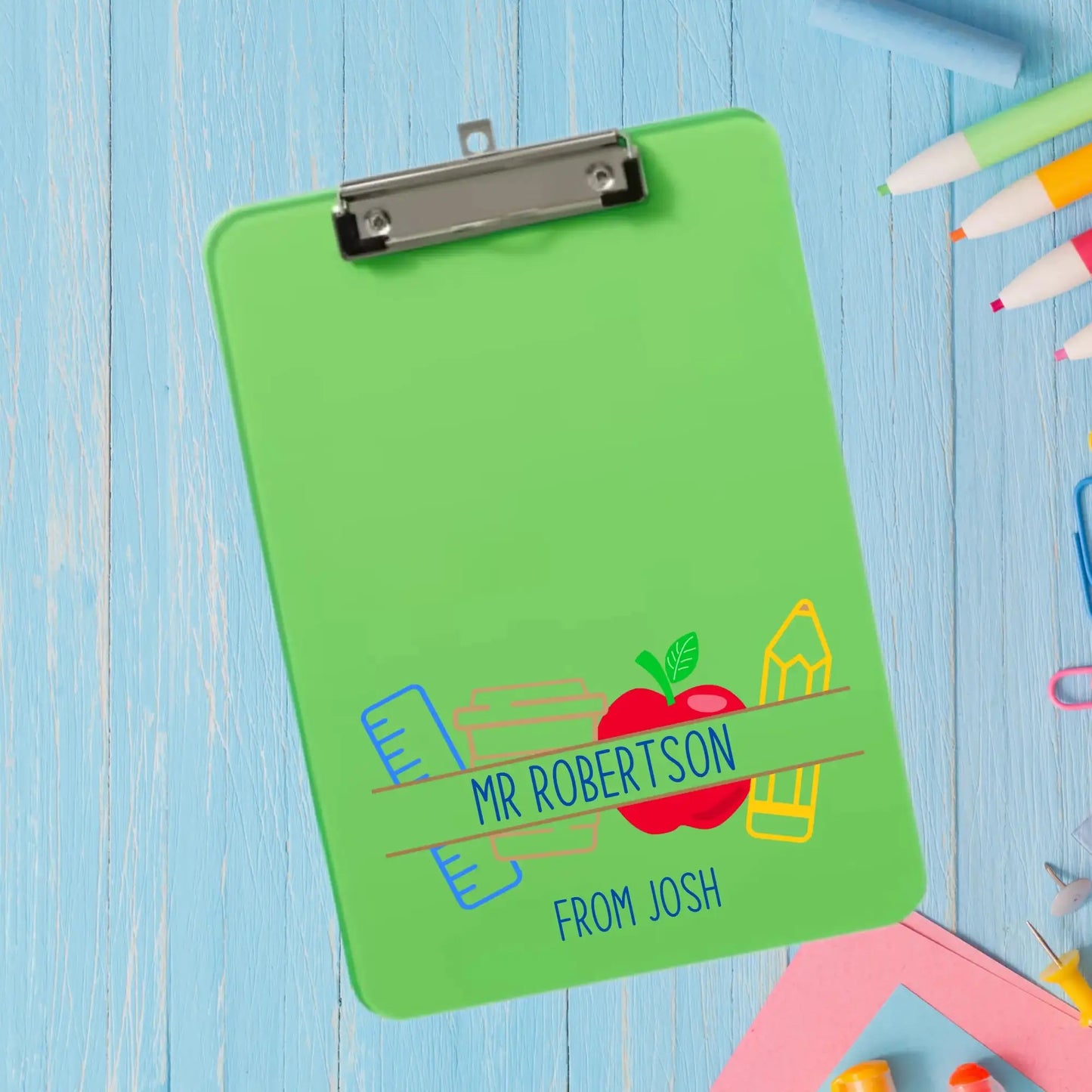 Teacher Clipboard Personalised Gift β Custom Printed Design Evermore Gifts & Favours