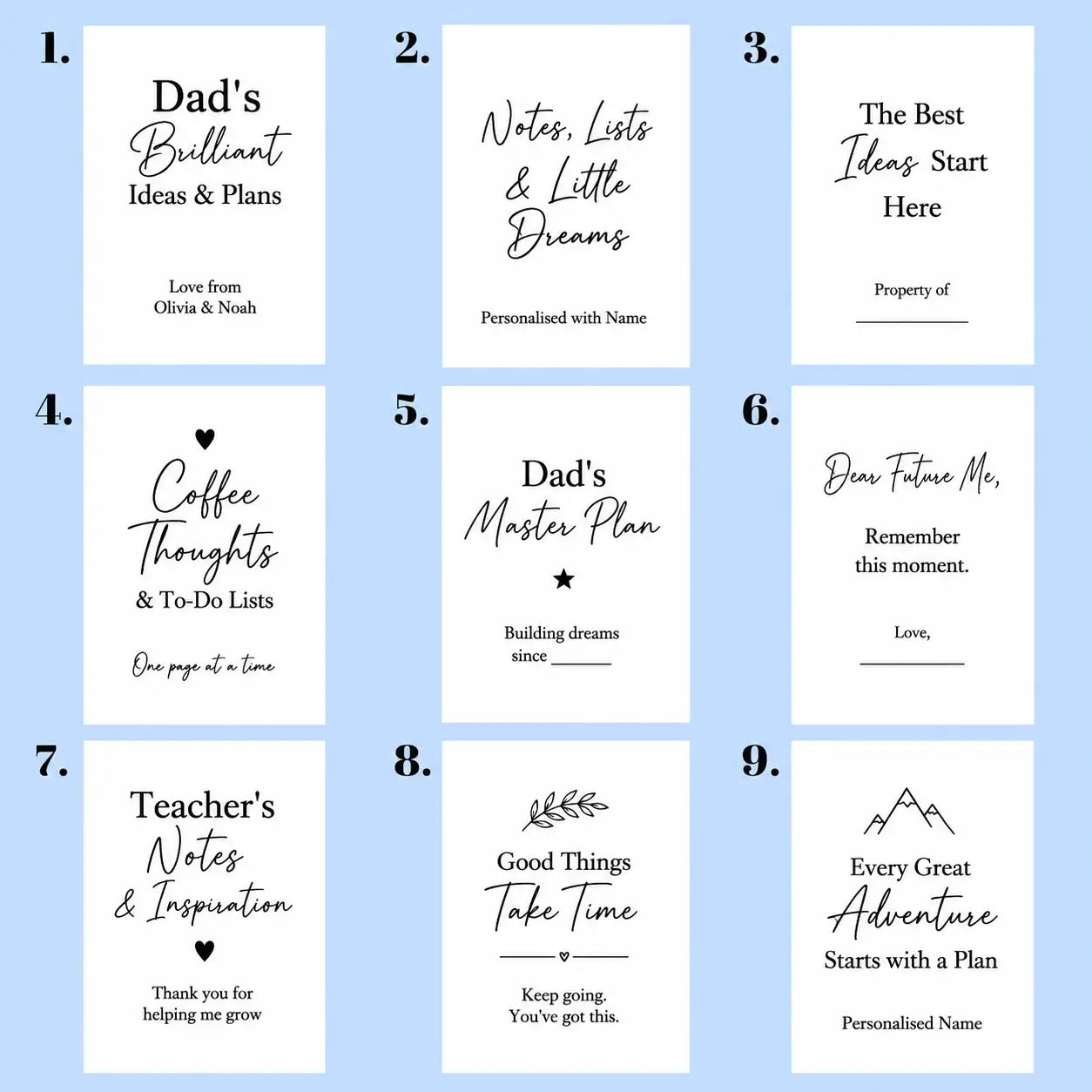 Personalised Journal 160 Pages | Custom Printed Notebook Gift