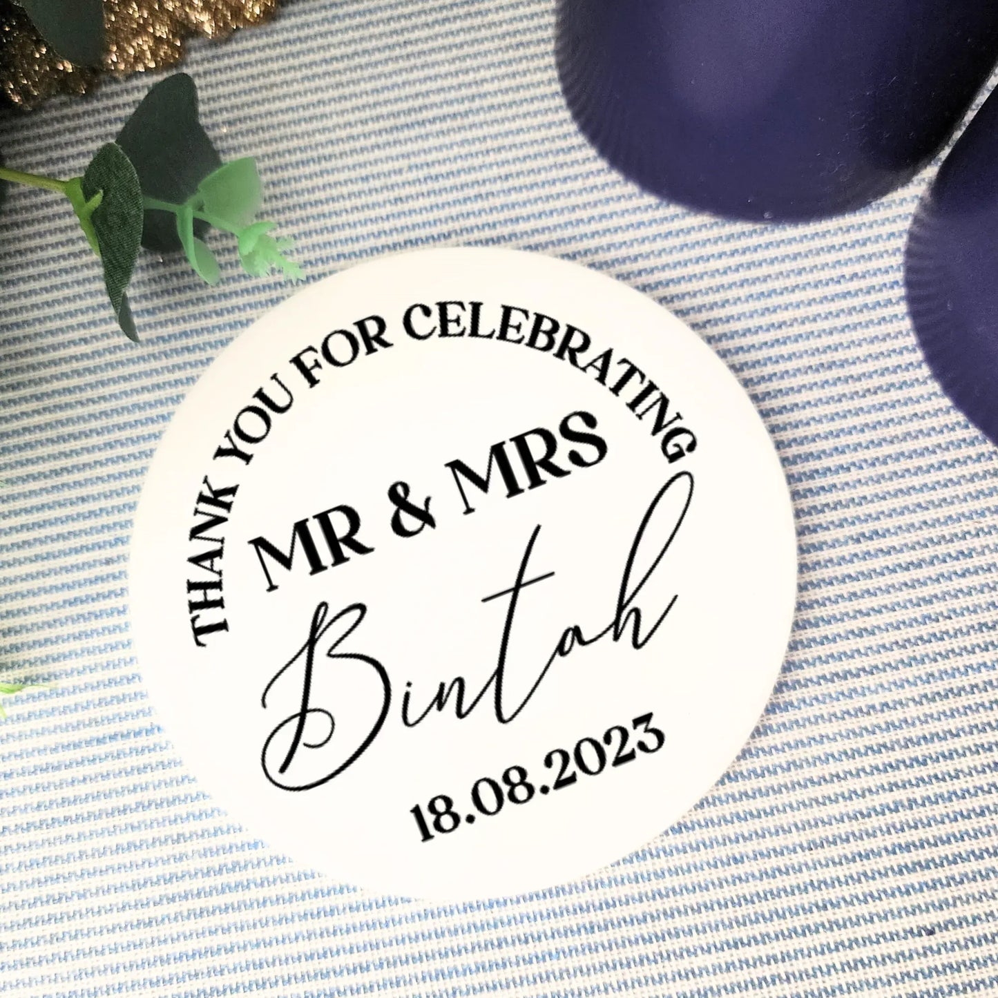 Photo Wedding Coasters – Custom Image Guest Favours Evermore Gifts & Favours