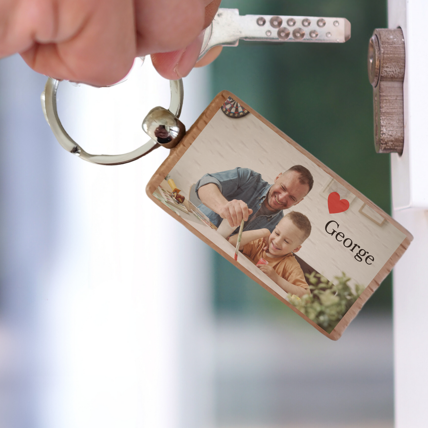 Personalised UV Printed Key Ring-Photo