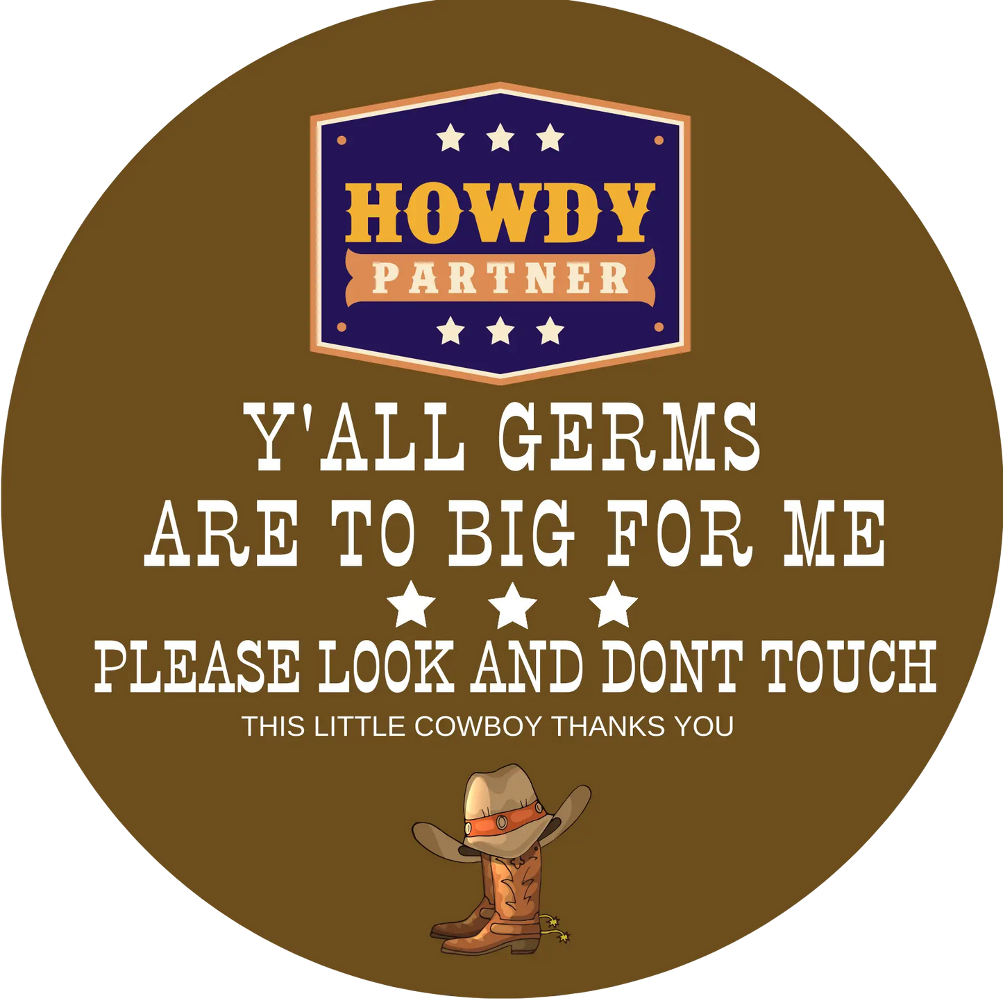 Don’t Touch Baby Pram Sign – Personalised Germ Protection Stroller Plaque Evermore Gifts & Favours