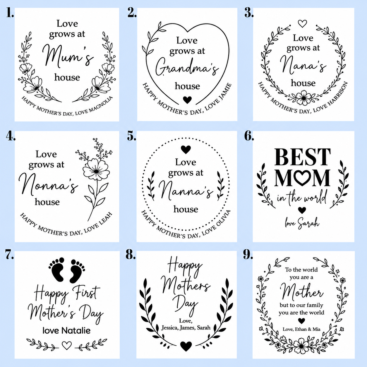 Personalised Mother’s Day Planter Stick – Custom Acrylic Gift