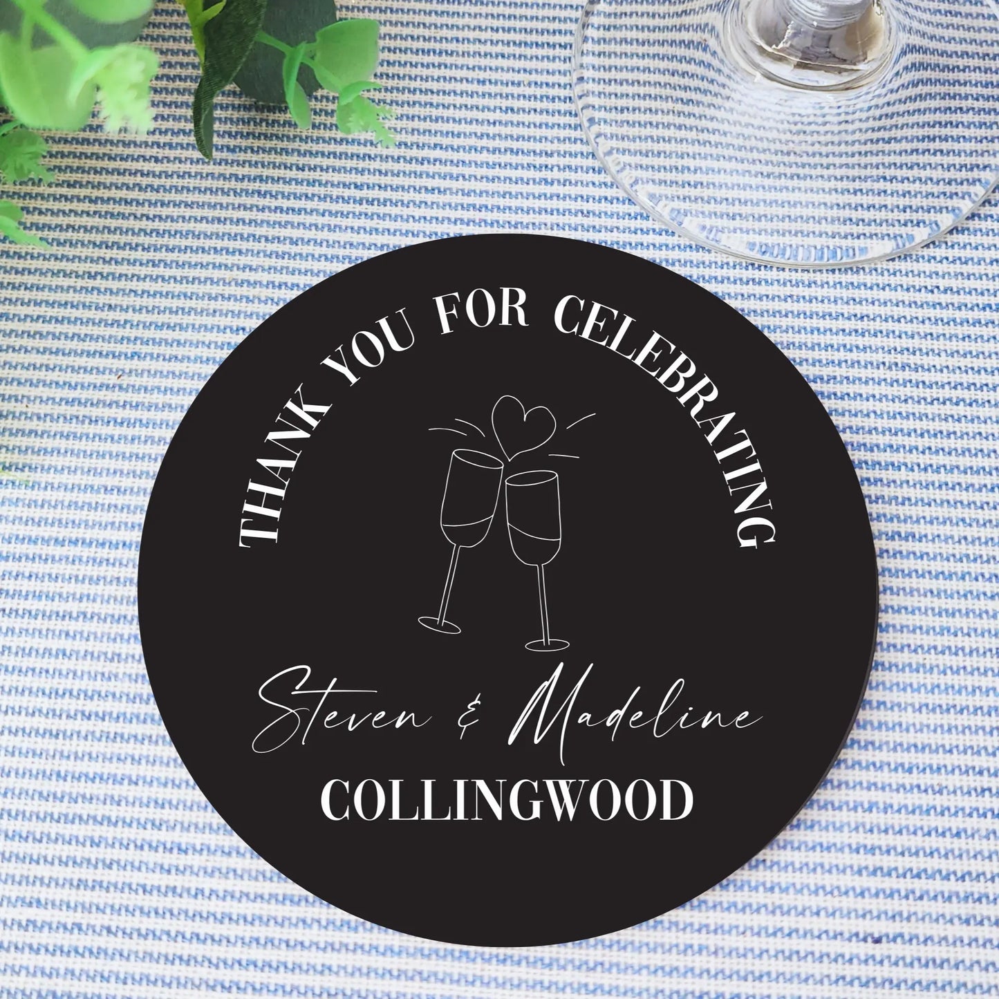 Elegant Wedding Coasters – Mr & Mrs Custom Acrylic Gift Evermore Gifts & Favours