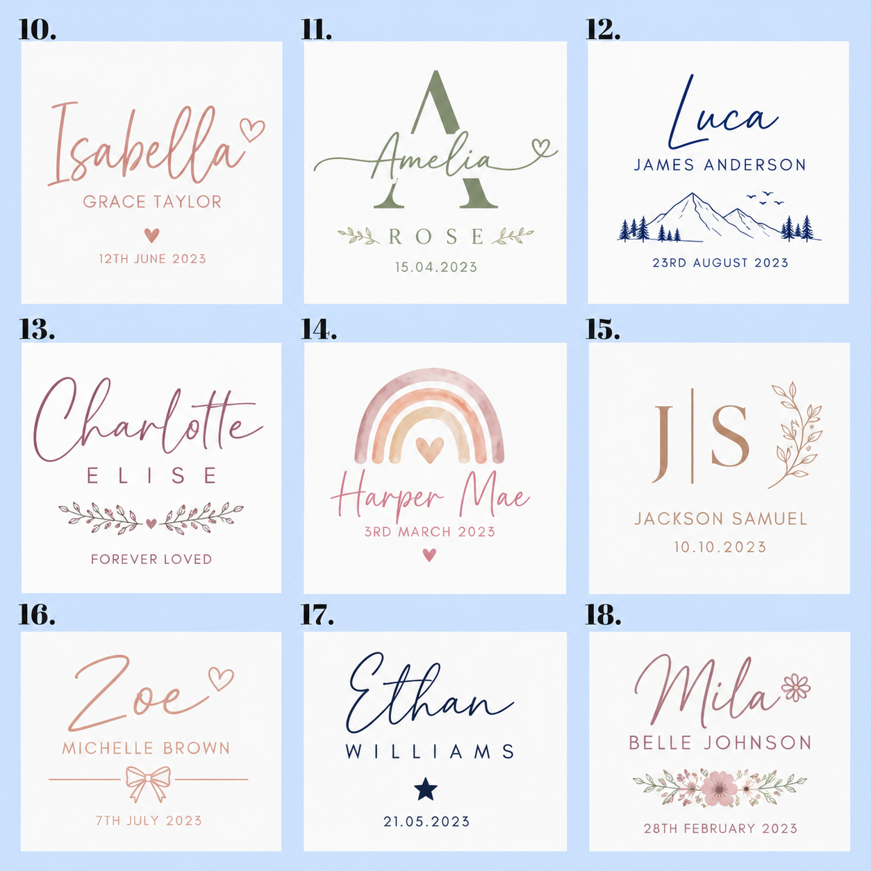 Custom Baby Scrapbook – Personalised First Year Keepsake
