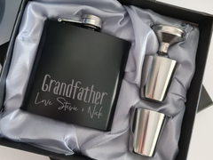 Engraved Flask Gift Set for Dad – Perfect for Father’s Day