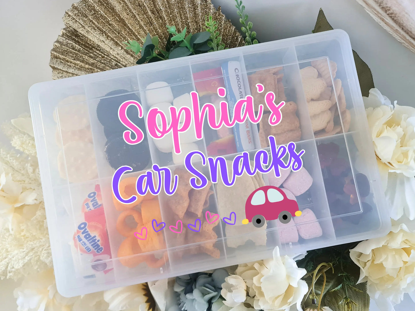Personalised 12-Compartment Snack Box – Custom UV Printed Lolly Gift Box Evermore Gifts & Favours
