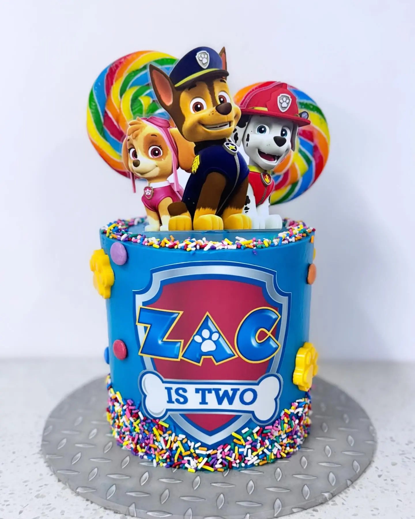 Rainbow UV Printed Cake Topper – Colourful Birthday Centrepiece Evermore Gifts & Favours