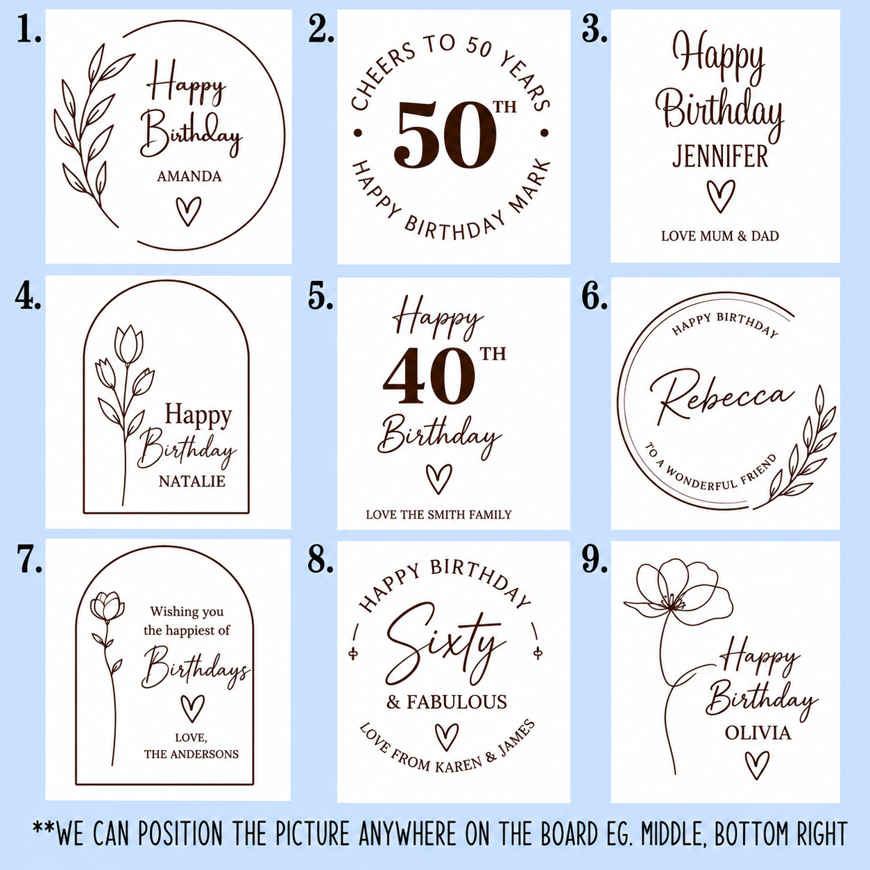 Birthday Serving Board Gift Personalised | Engraved Cheeseboard