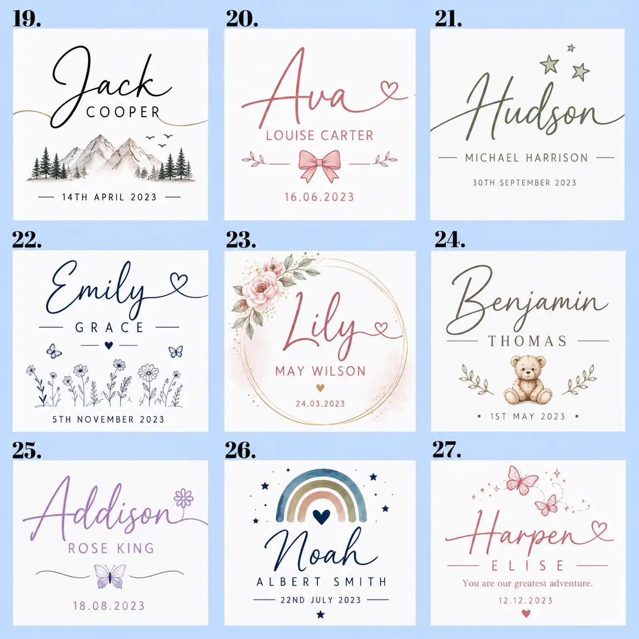 Custom Baby Scrapbook – Personalised First Year Keepsake