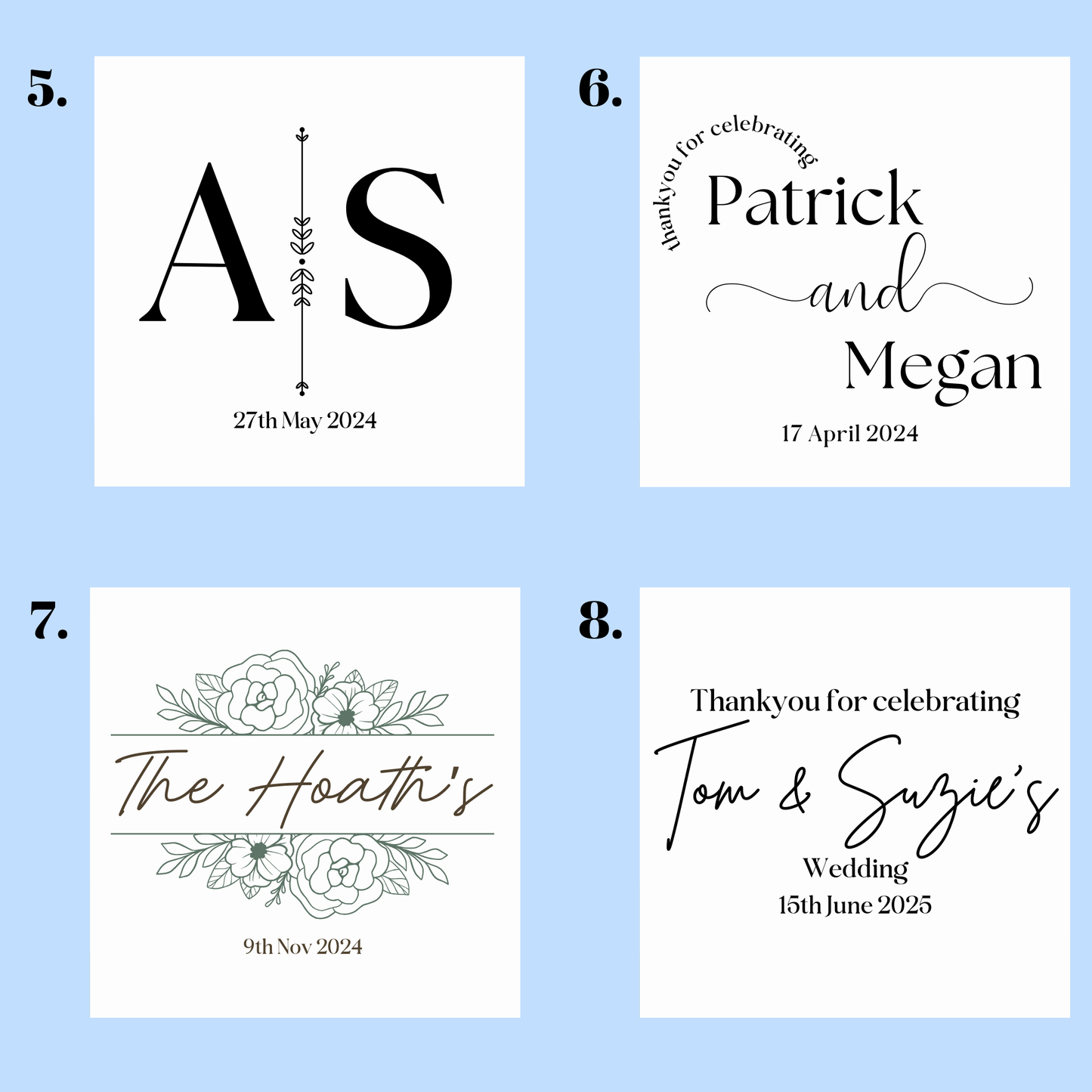 Photo Wedding Coasters – Custom Image Guest Favours