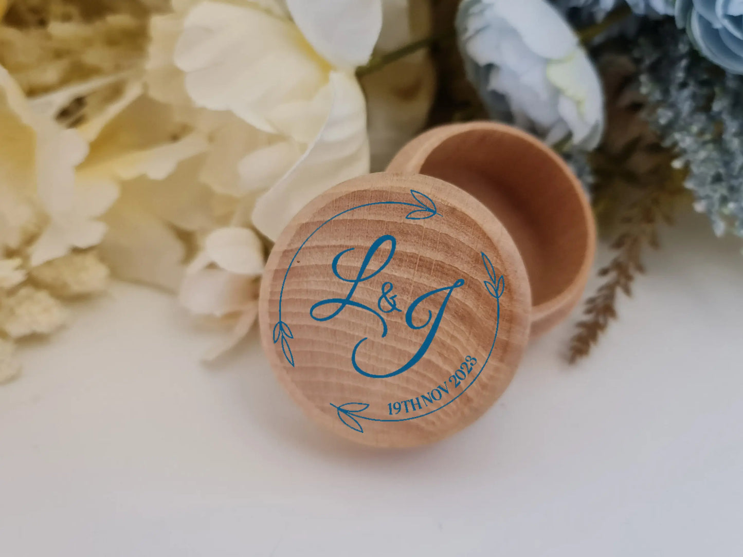 Printed Ring Bearer Box – Custom Design for Wedding Ceremony Evermore Gifts & Favours