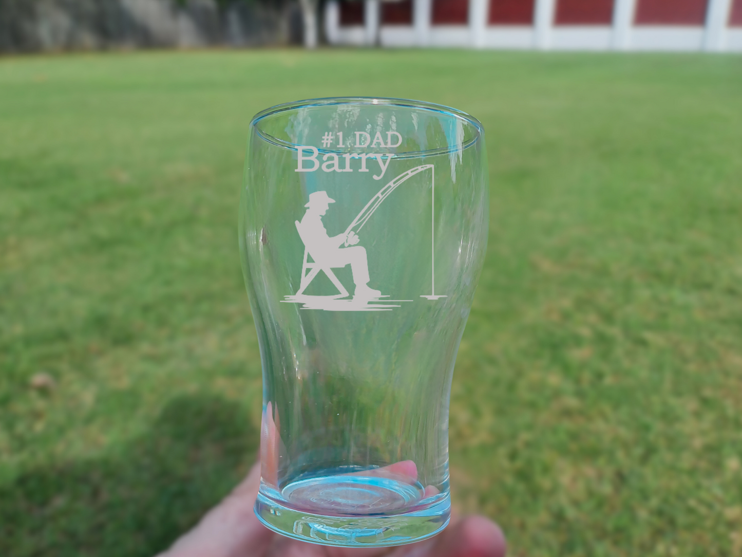 Custom Father’s Day Beer Glass – Personalised Schooner Gift