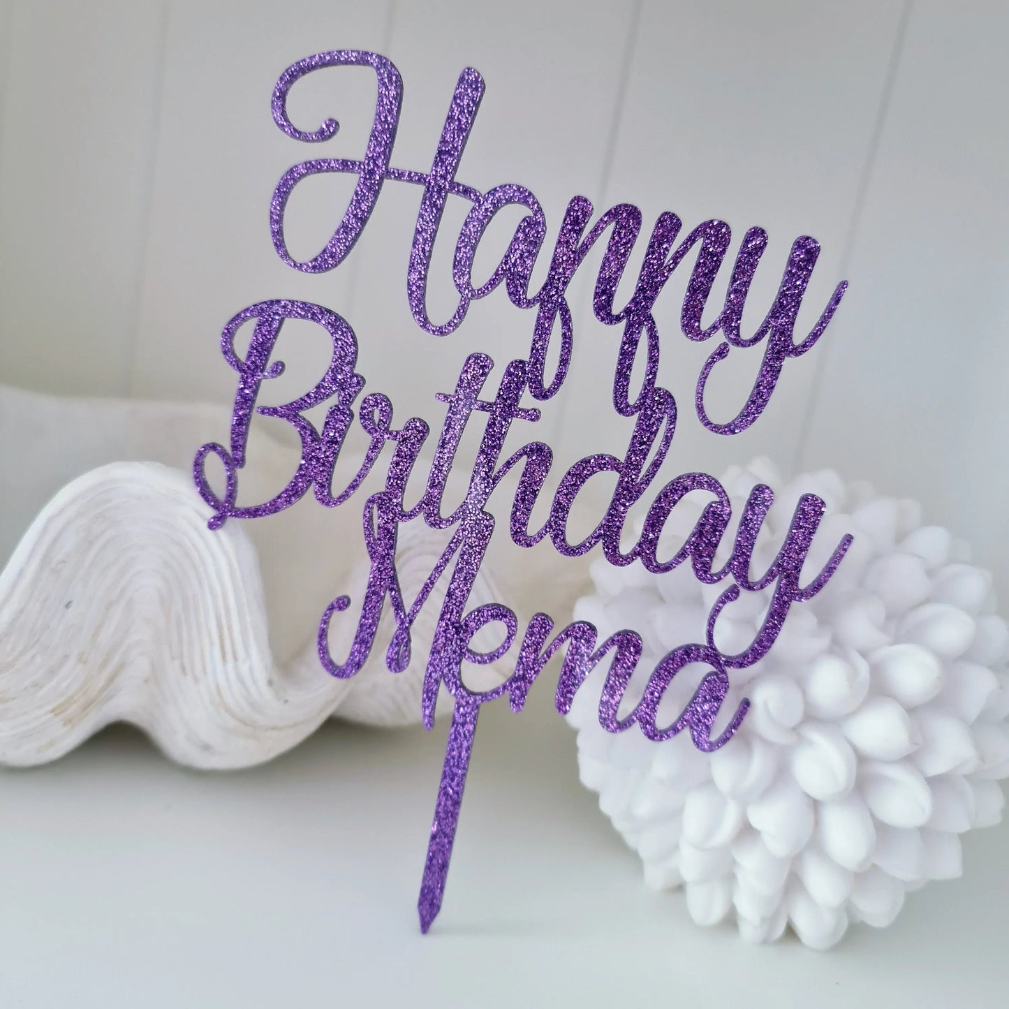 Custom Birthday Phrase Cake Topper – Your Text in Acrylic or Timber Evermore Gifts & Favours