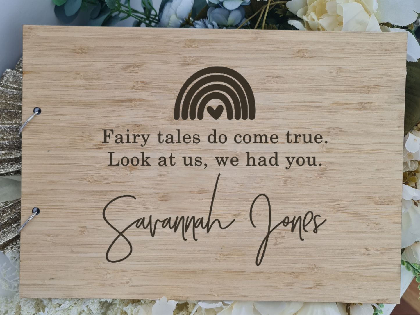 Engraved Baby Memory Book – Personalised Keepsake Gift