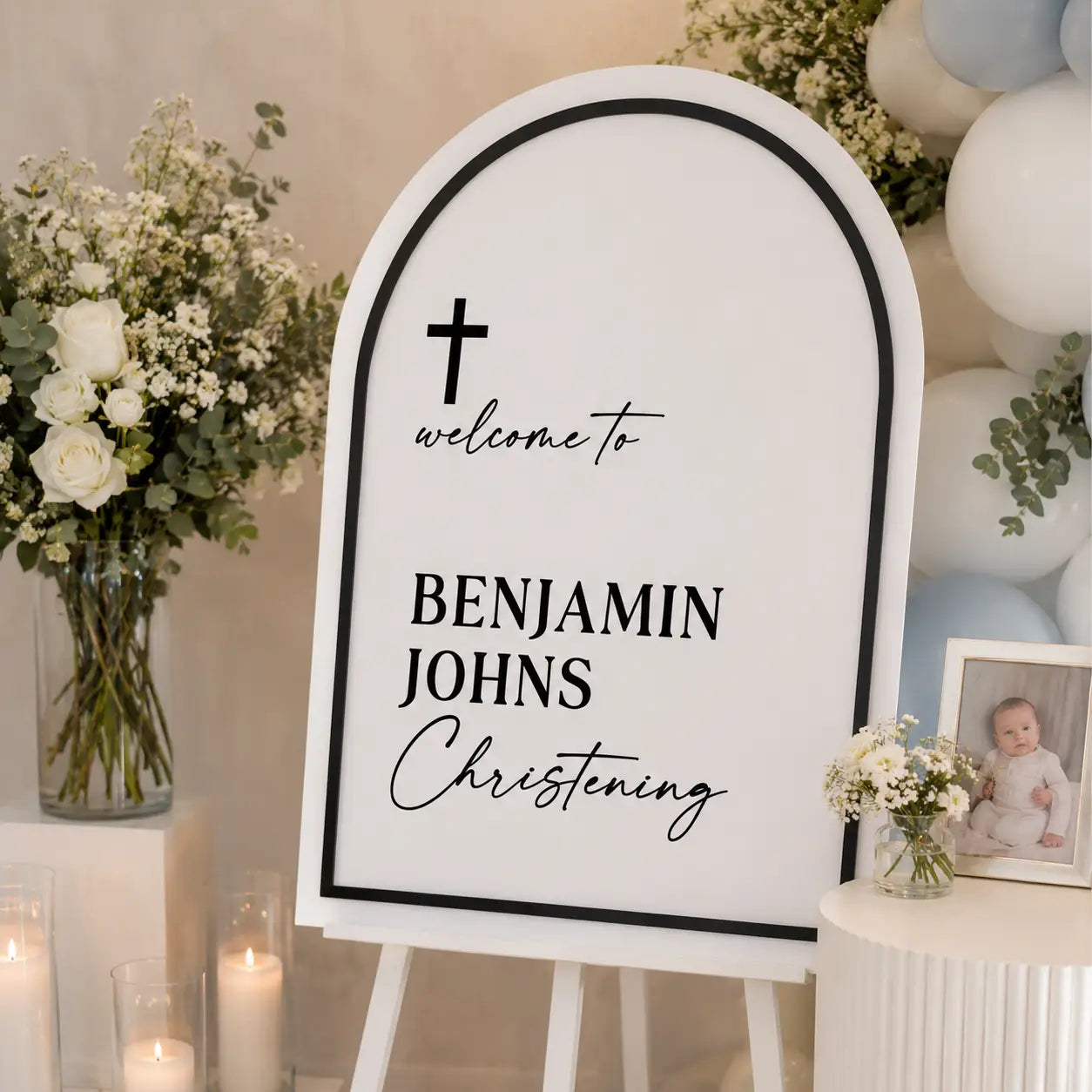 Religious Ceremony Welcome Sign Personalised | Custom Event Sign