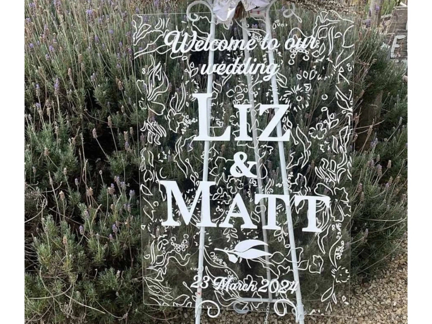Custom Engagement or Wedding Welcome Sign – Stylish & Personalised Evermoregifts
