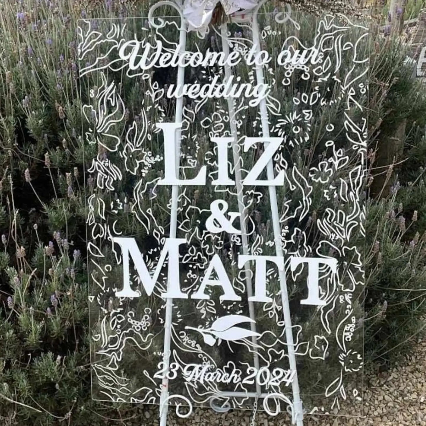Custom Engagement or Wedding Welcome Sign – Stylish & Personalised Evermoregifts