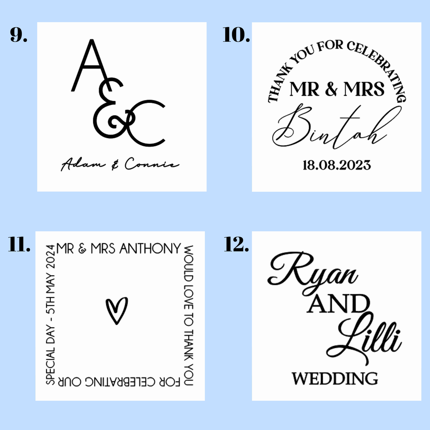 Photo Wedding Coasters – Custom Image Guest Favours
