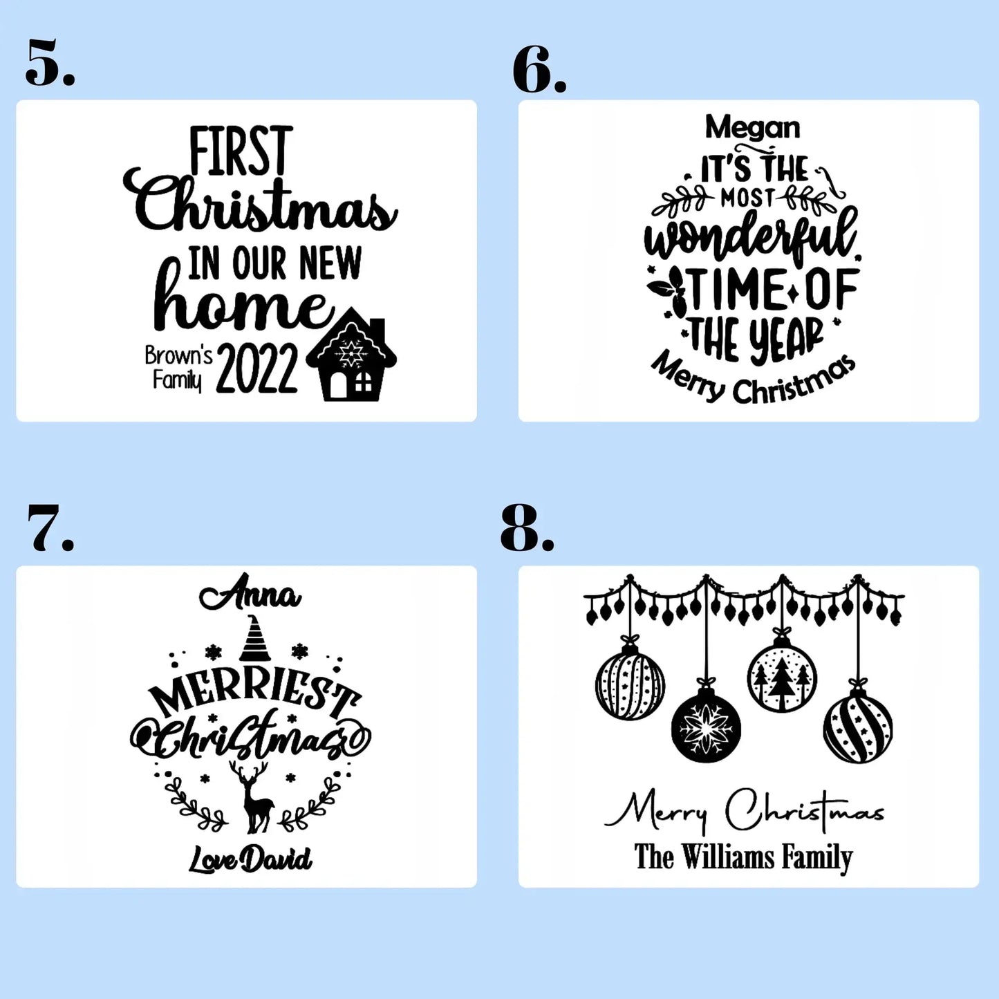 Personalised Christmas Serving Board Engraved | Custom Cheese Board Gift Evermore Gifts & Favours