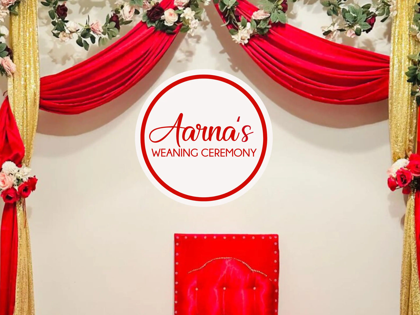 Weaning Ceremony Welcome Sign – Personalised Acrylic or Timber Sign for Baby’s First Food Celebration Evermore Gifts & Favours