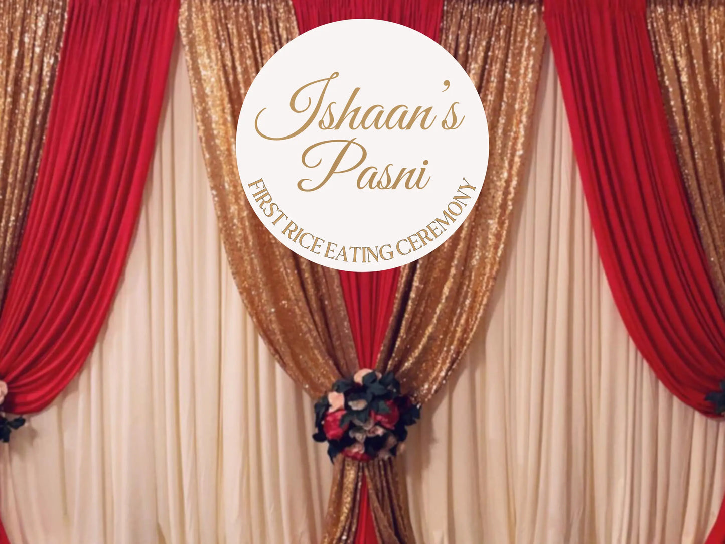 Pasni Welcome Sign – Custom Acrylic or Timber Sign for Rice Feeding Ceremony Evermore Gifts & Favours