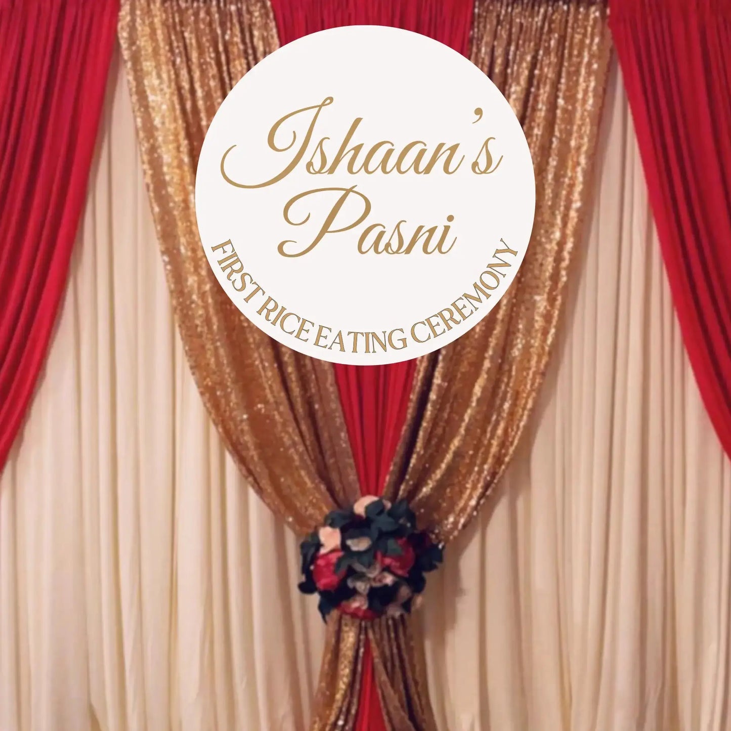 Pasni Welcome Sign – Custom Acrylic or Timber Sign for Rice Feeding Ceremony Evermore Gifts & Favours