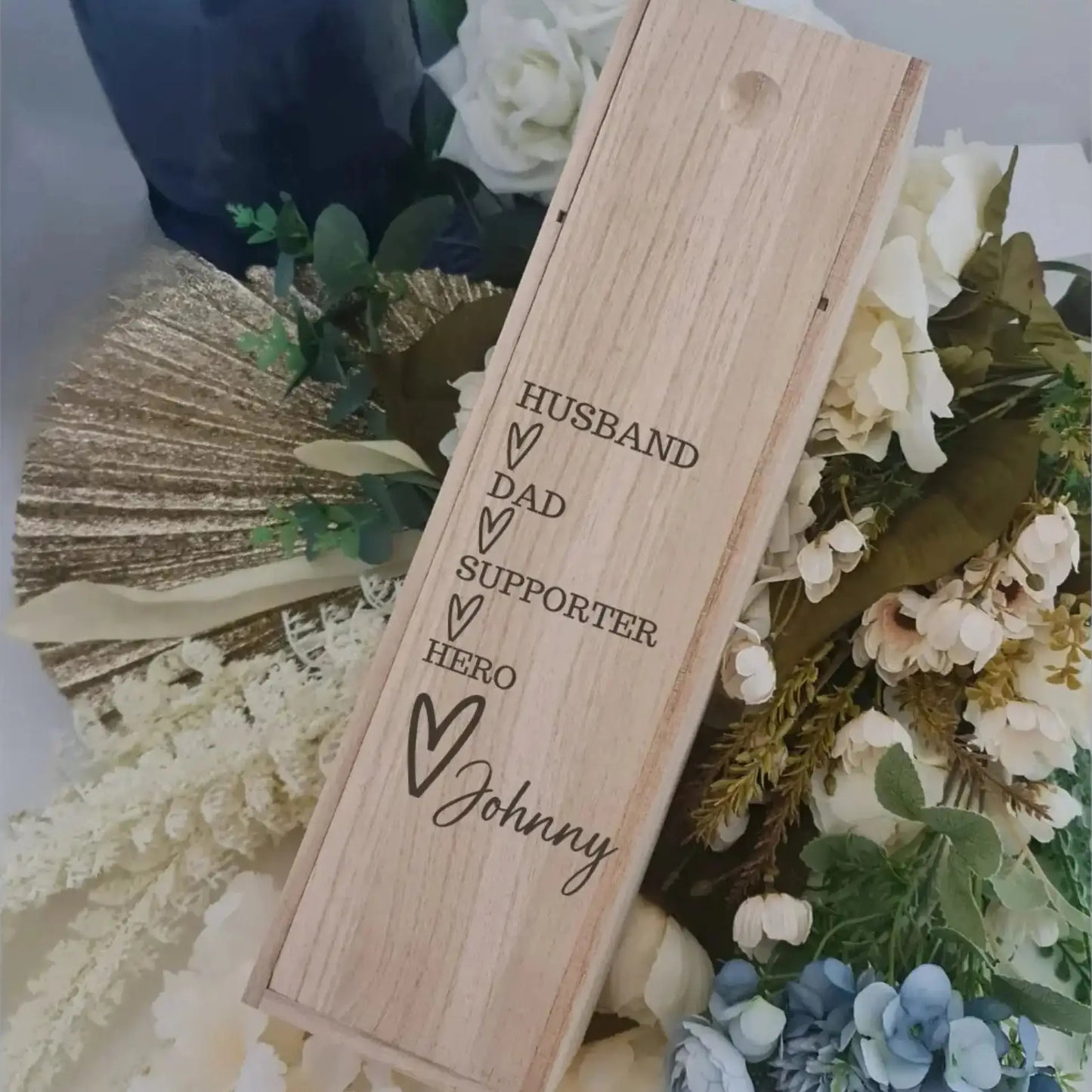 Fathers Day Wine Box | Personalised 750ml Bottle Gift Box Evermore Gifts & Favours