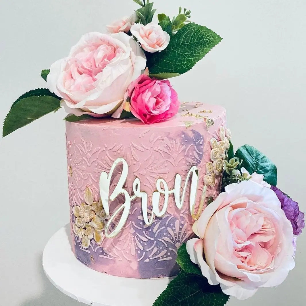 Single Layer Personalised Custom Cake Charm Evermore Gifts & Favours