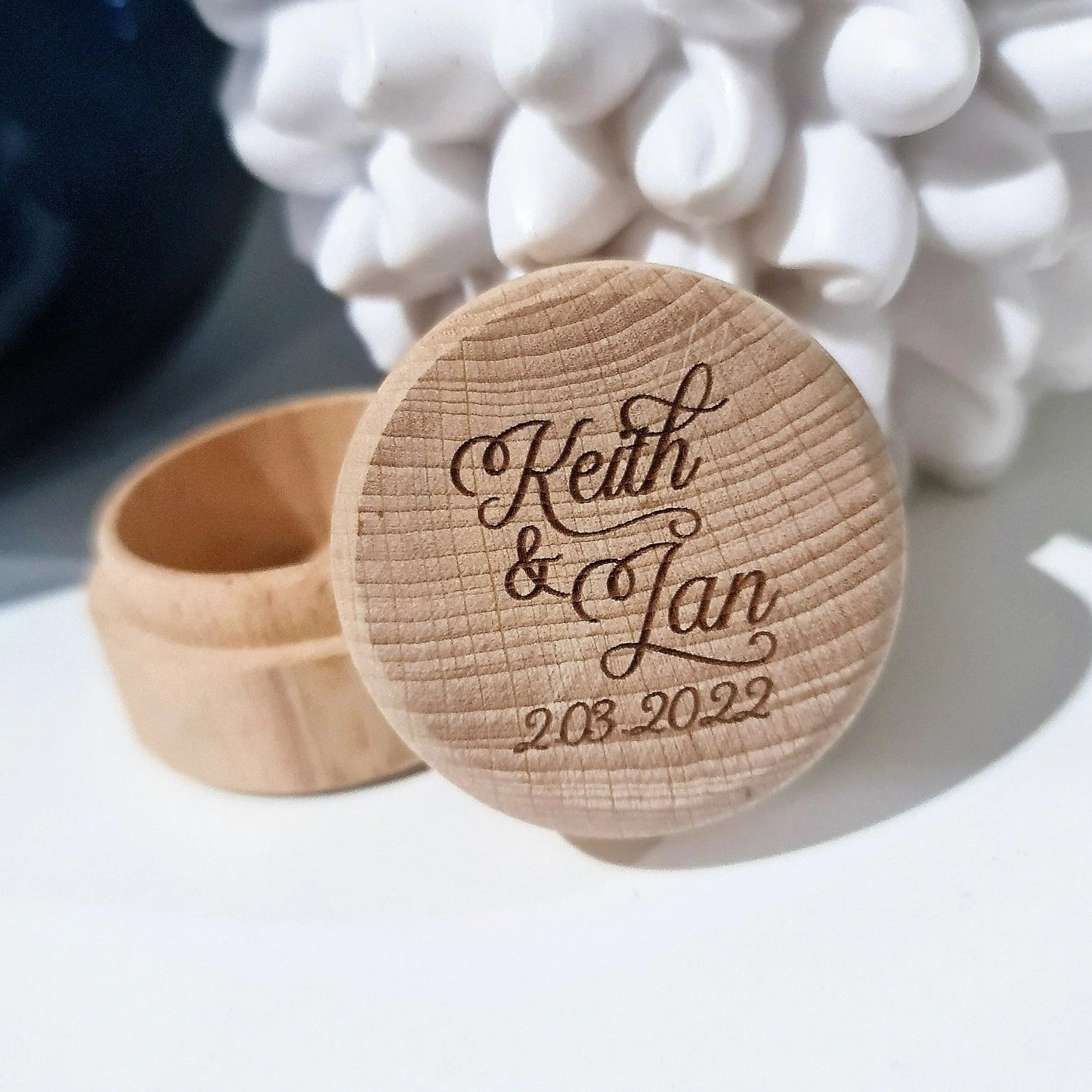 Wedding Ring Holder – UV Printed Box for Bride and Groom Evermore Gifts & Favours