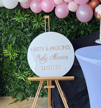 Sweet Baby Shower Welcome Sign – Personalised with Name and Event Date