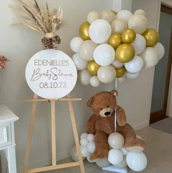 Gender Reveal Party Sign – Personalised Acrylic Sign for the Big Reveal Evermore Gifts & Favours