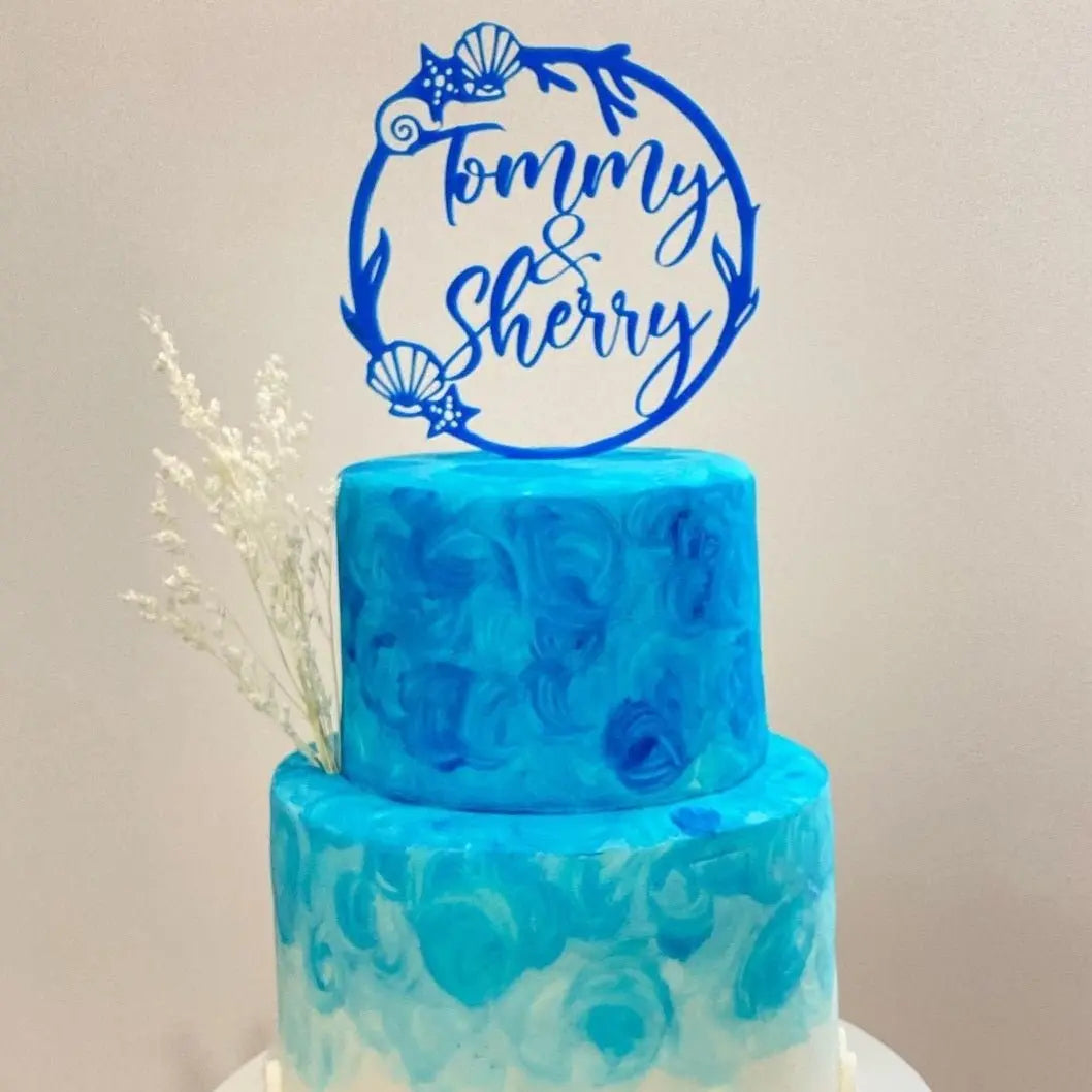 Boho Wedding Cake Topper – Personalised Acrylic or Timber Evermore Gifts & Favours