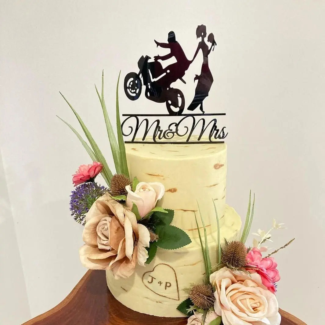 Engaged Cake Topper – Modern Acrylic Design Evermore Gifts & Favours