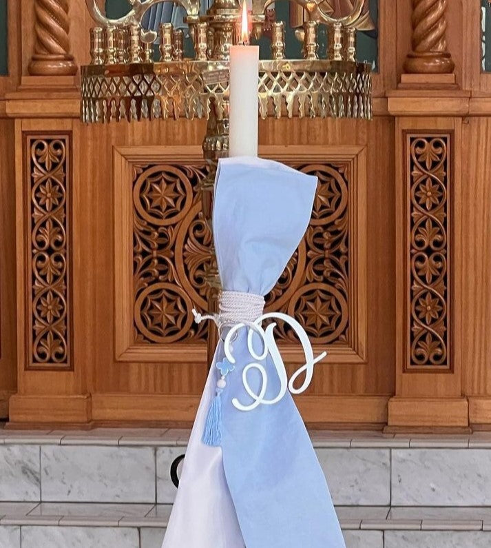 Religious Event Candle Tags – Personalised Tags for Faith-Based Favours – 100mm