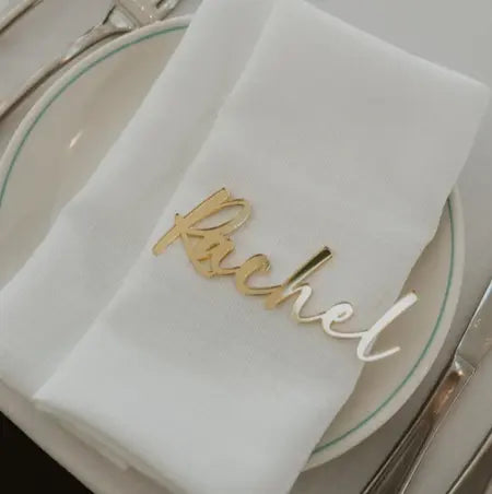 Minimalist Wedding Place Cards – Personalised Names in Clean Design Evermore Gifts & Favours