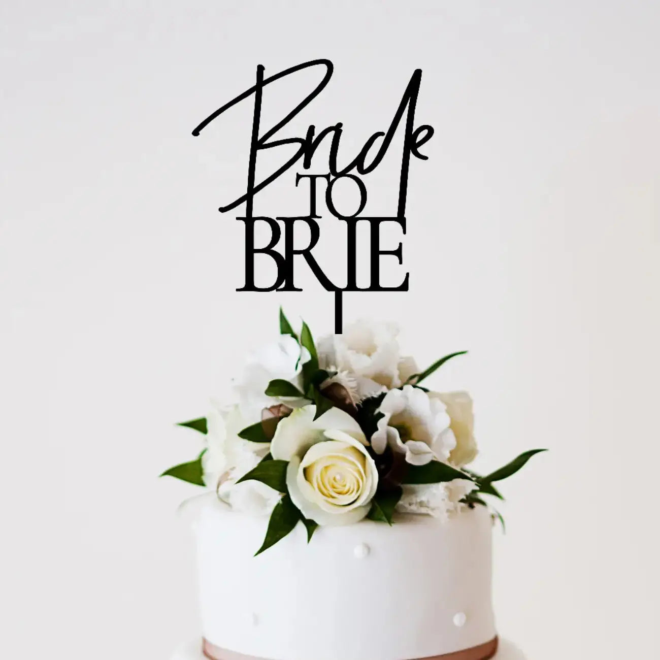 Bride to Brie Cake Topper | Funny Bridal Shower Cake Decor Evermore Gifts & Favours