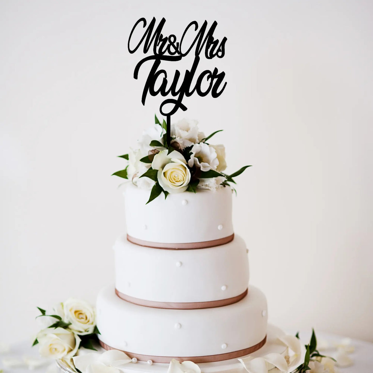 Personalised Anniversary Cake Topper – Custom Names & Years Evermore Gifts & Favours