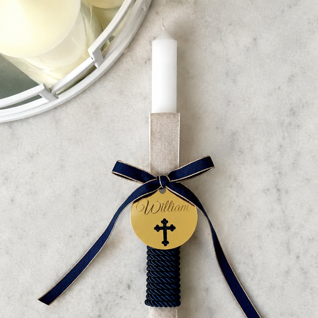 Acrylic tag – Custom Candle Tags for Religious Celebratio – 80mm