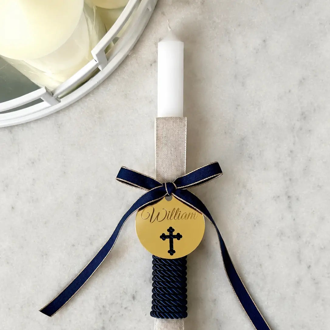 Acrylic tag – Custom Candle Tags for Religious Celebratio – 80mm