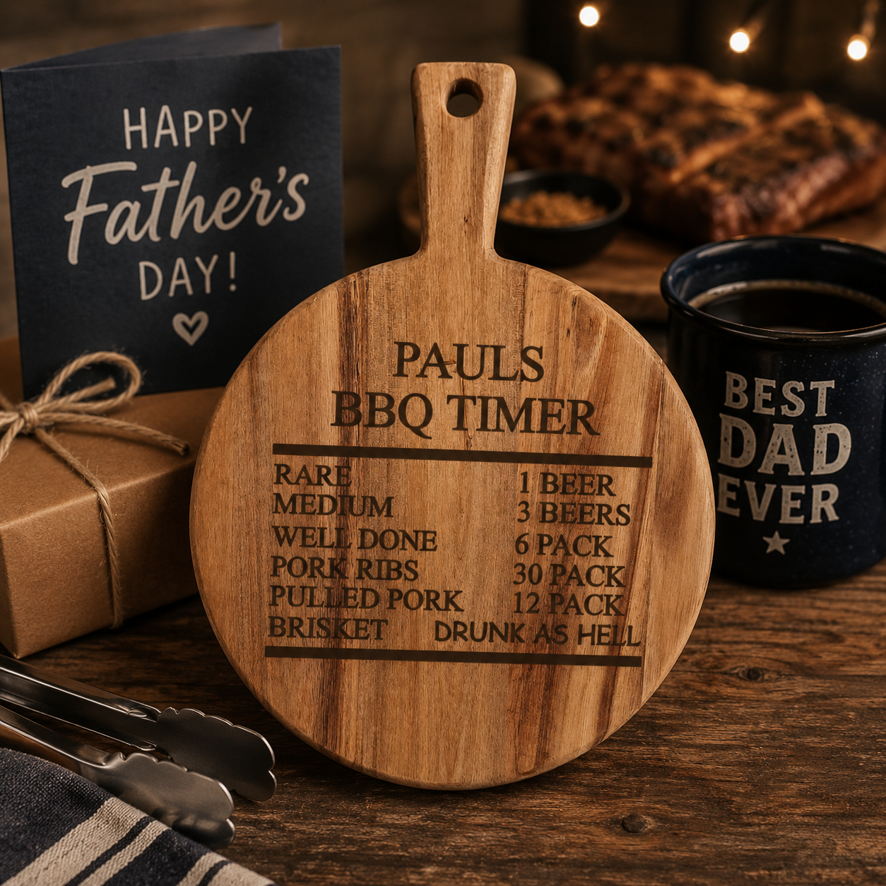 Personalised Laser Etched Serving Boards