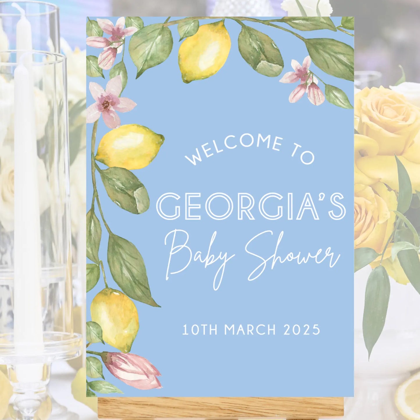 UV Printed Baby Event Sign – Personalised Baby Name or Phrase Evermore Gifts & Favours