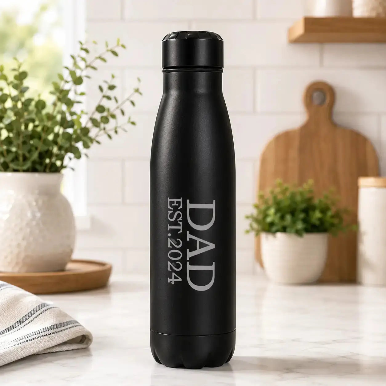 Custom Drink Bottle 500ml Stainless Steel | Personalised Design Bottle Evermore Gifts & Favours