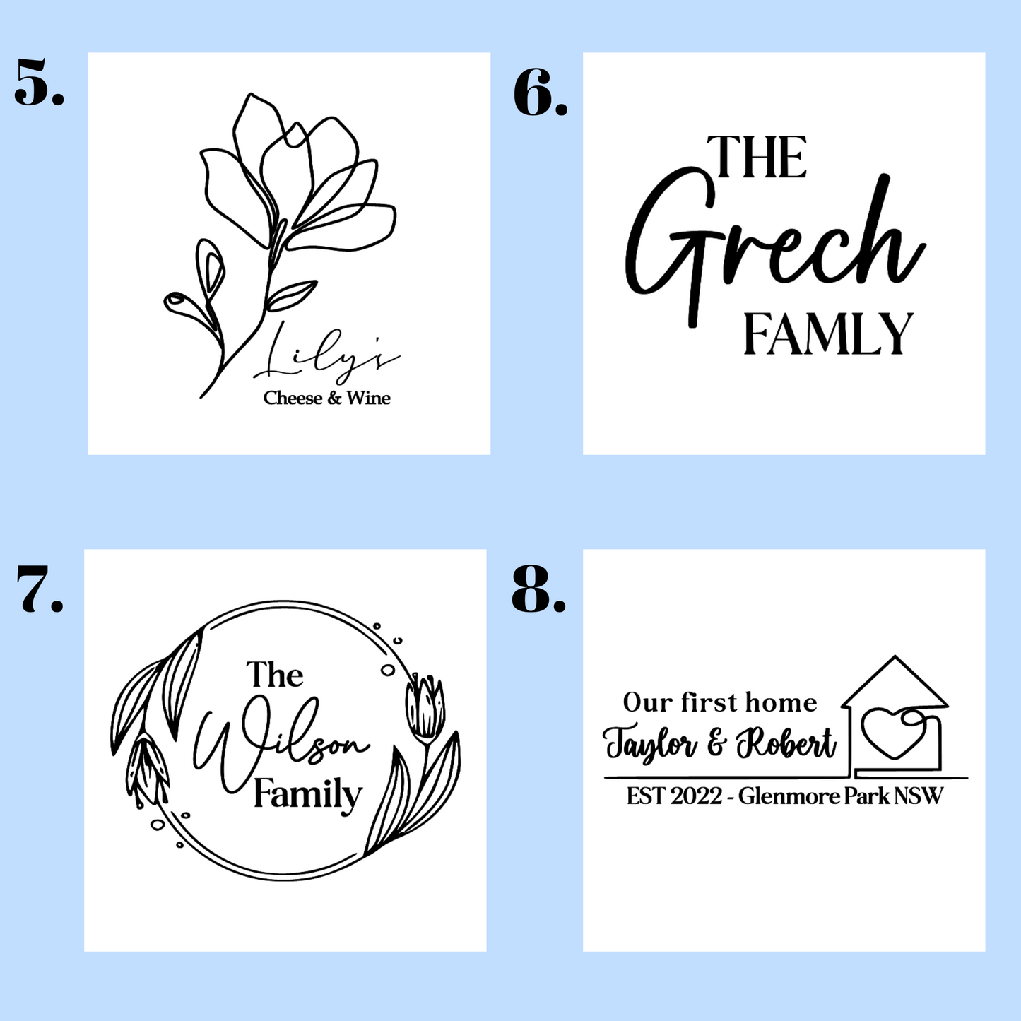 Personalised Timber Board – Great for Weddings or Housewarmings