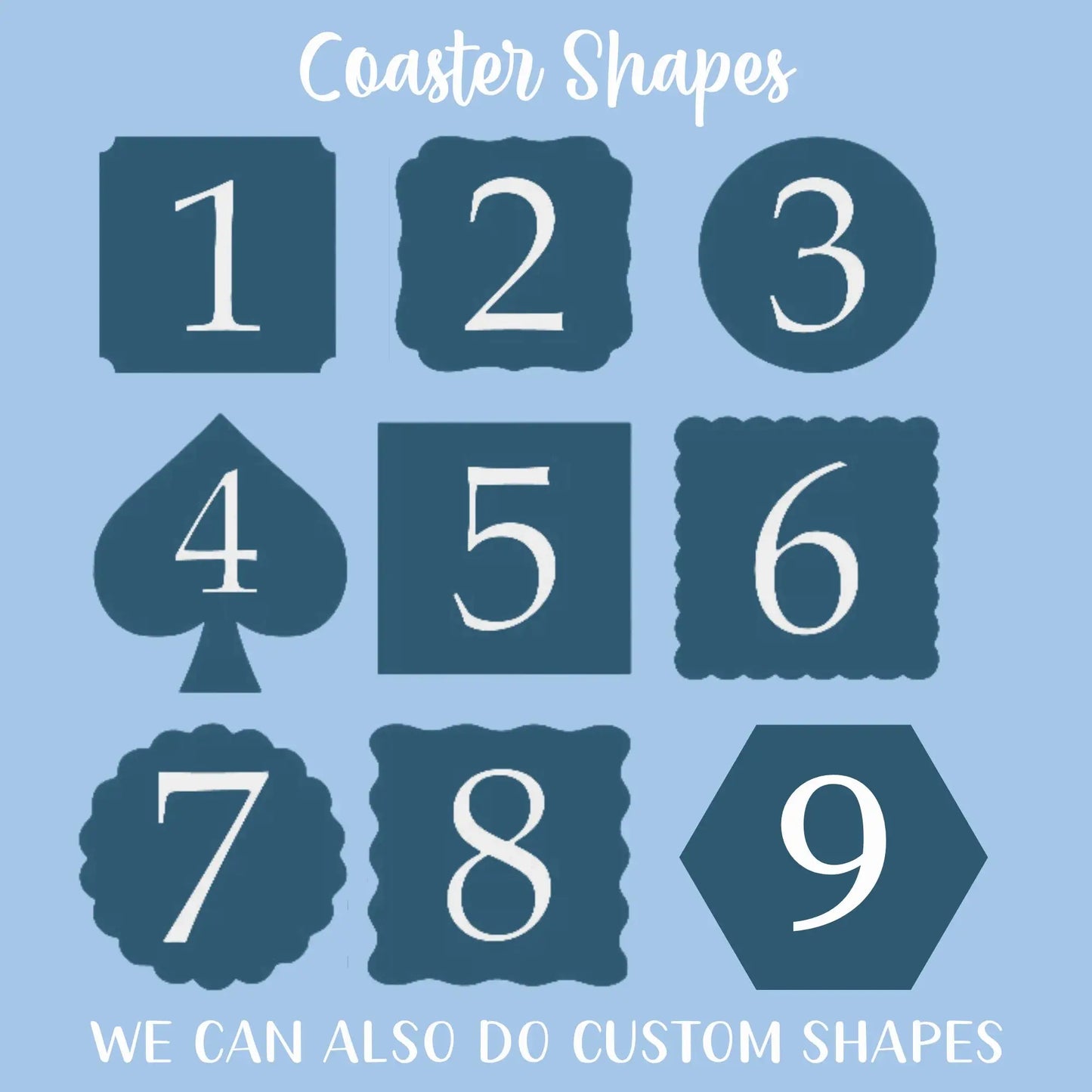 Personalised Acrylic Coaster – Custom UV Printed Custom Design Evermore Gifts & Favours